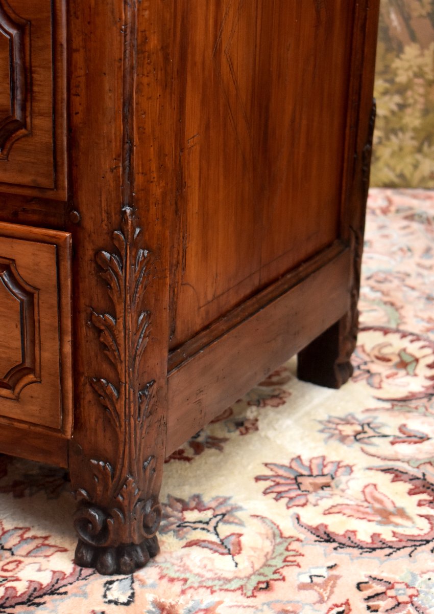 Rhône Valley, Lyonnaise Chest Of Drawers, Regency Period, Lyon, Early 18th Century-photo-5