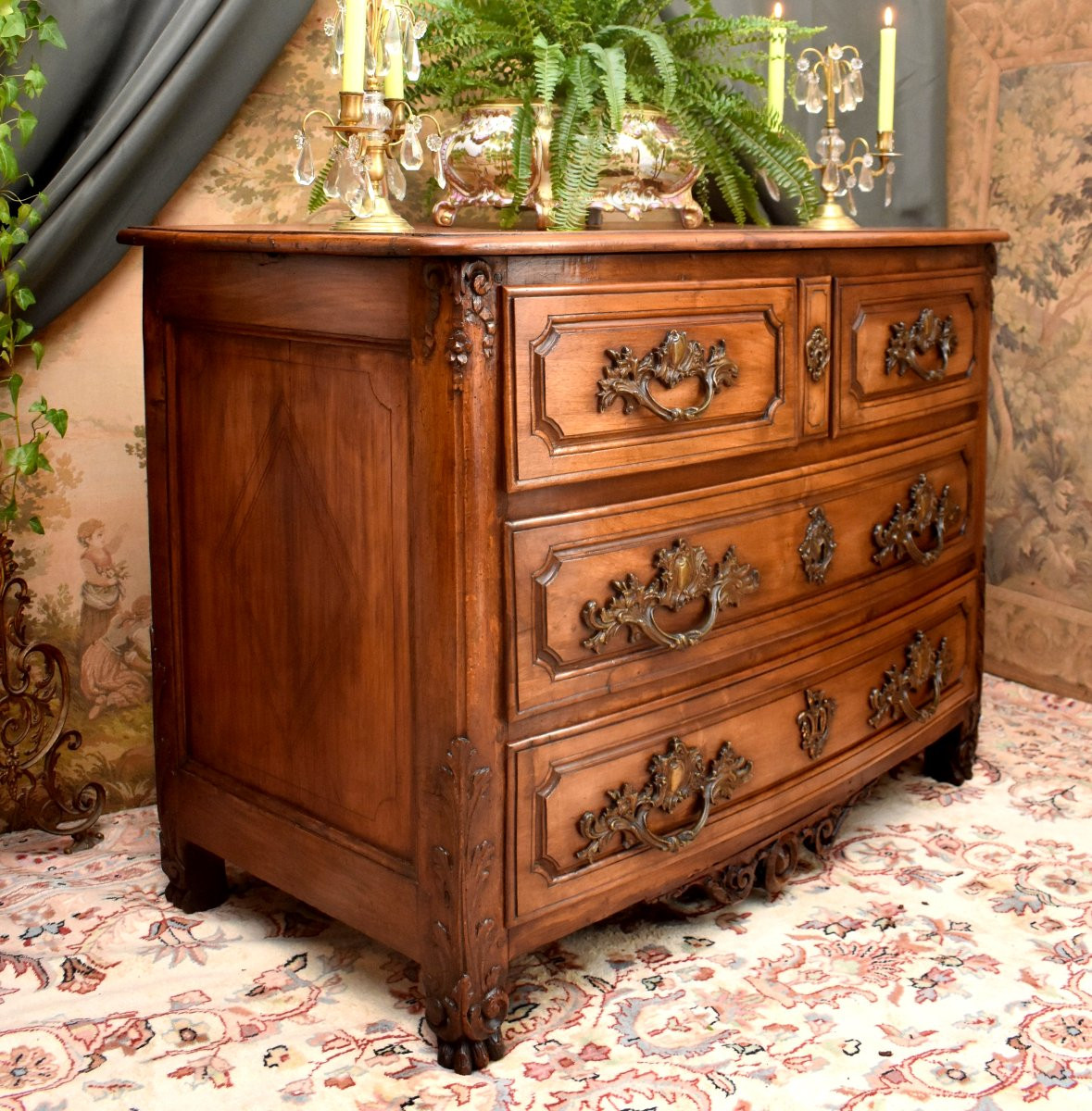 Rhône Valley, Lyonnaise Chest Of Drawers, Regency Period, Lyon, Early 18th Century-photo-8