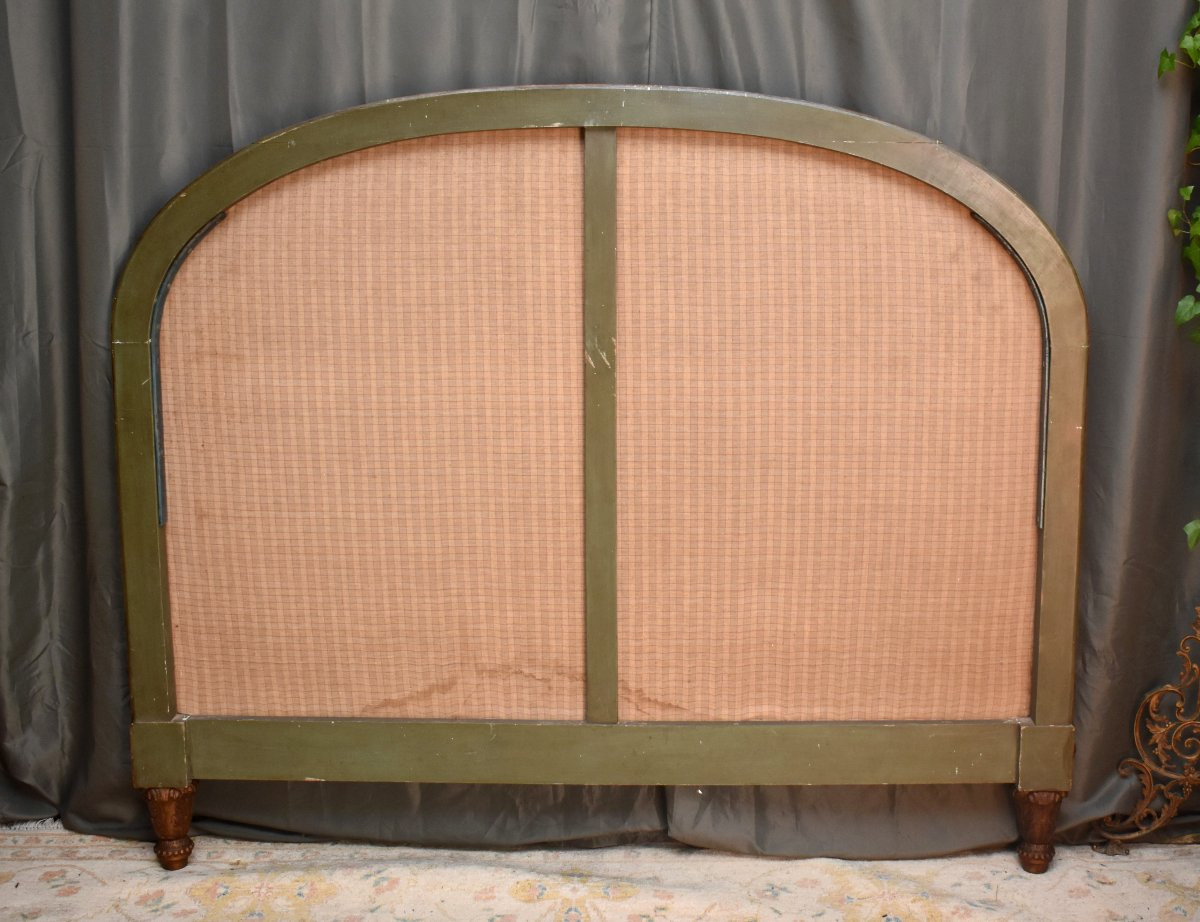 Louis XVI Style Bed In Gilded Wood, Late 19th Century-photo-8