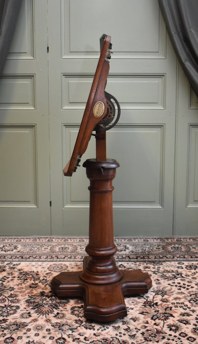 Table With A System Forming Reading Table With Double Lectern, Maison Dupont In Paris, 19th Century-photo-4