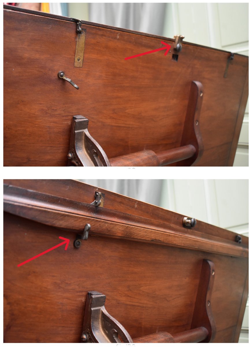  Table With A System Forming Reading Table With Double Lectern, Maison Dupont In Paris, 19th Century-photo-4
