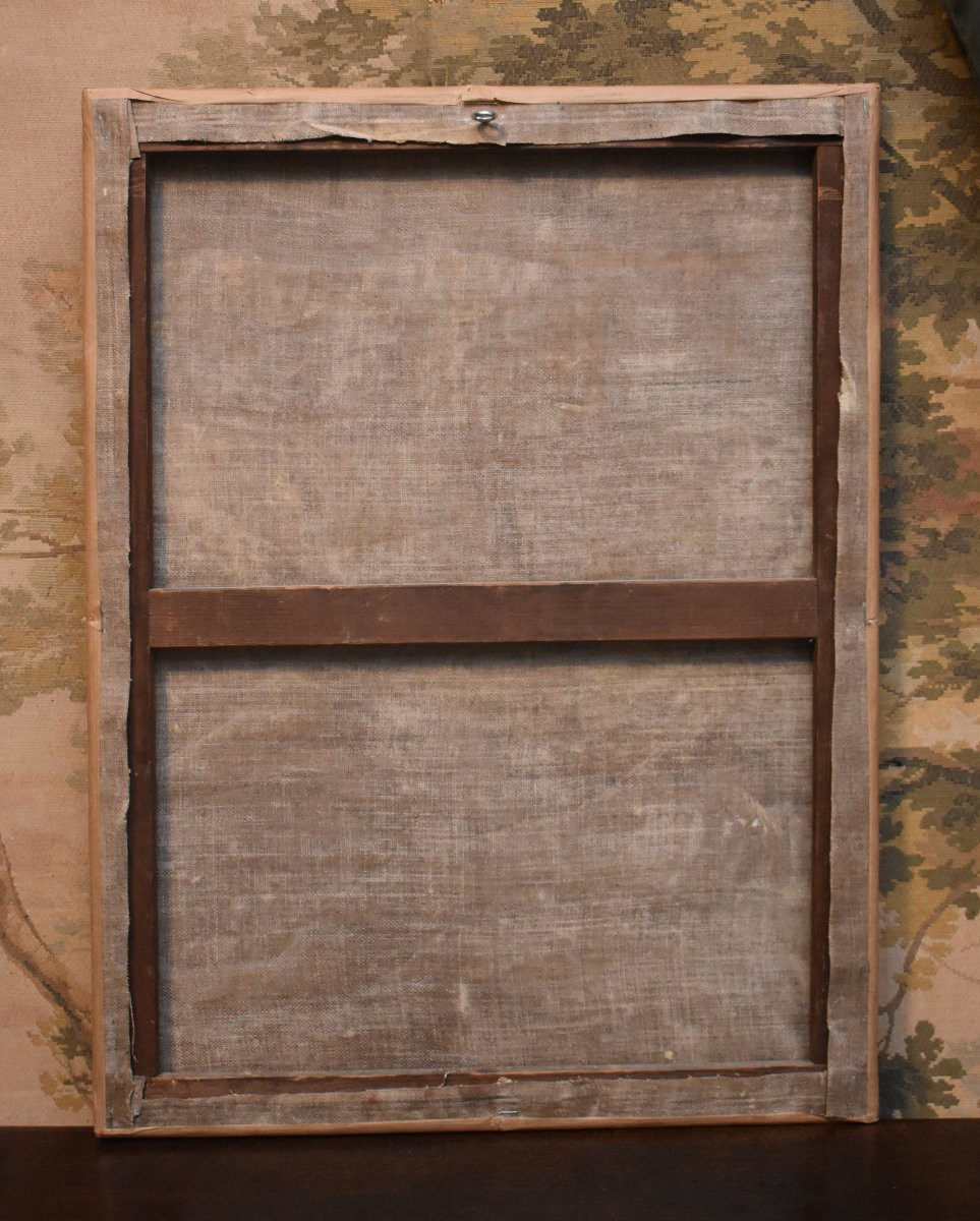 Antoine Perret (1843-1889), Still Life With Hare And Liliaceae, Oil On Canvas, 19th Century-photo-5