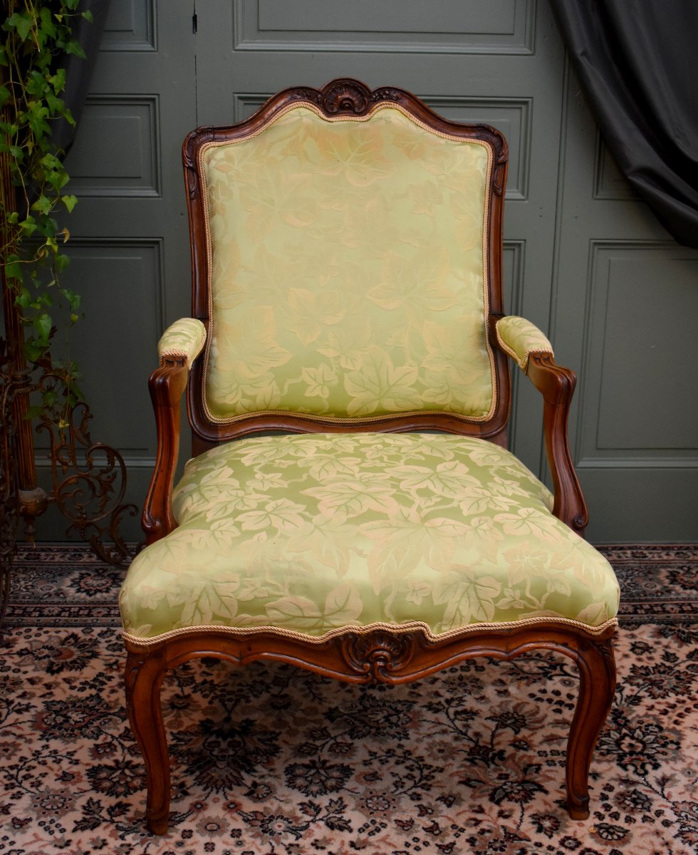 Regency Period Armchair With High Back, Early 18th Century-photo-2