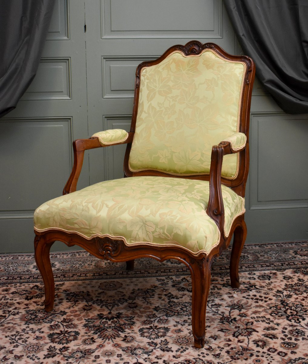 Regency Period Armchair With High Back, Early 18th Century-photo-3