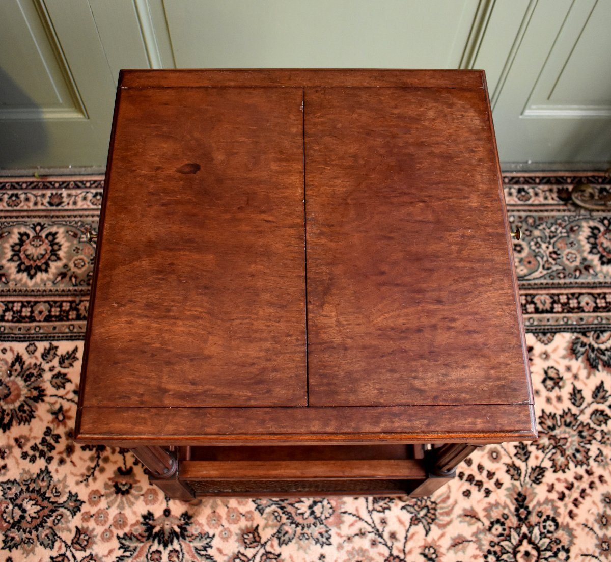 Table d'Appoint, Travailleuse, Chevet, Bout de Canapé, Table Volante en Acajou, Angleterre XIXe-photo-6