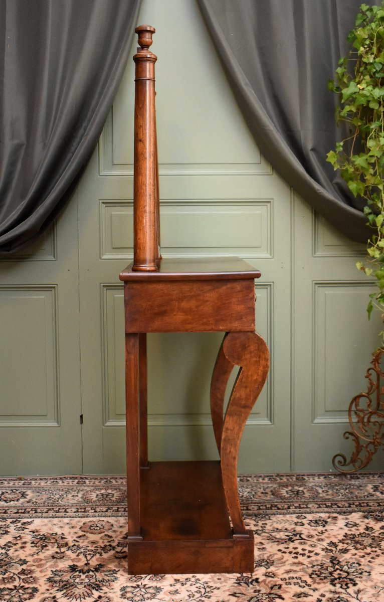 Restoration Period Walnut Dressing Table, Dressing Table, 19th Century-photo-2
