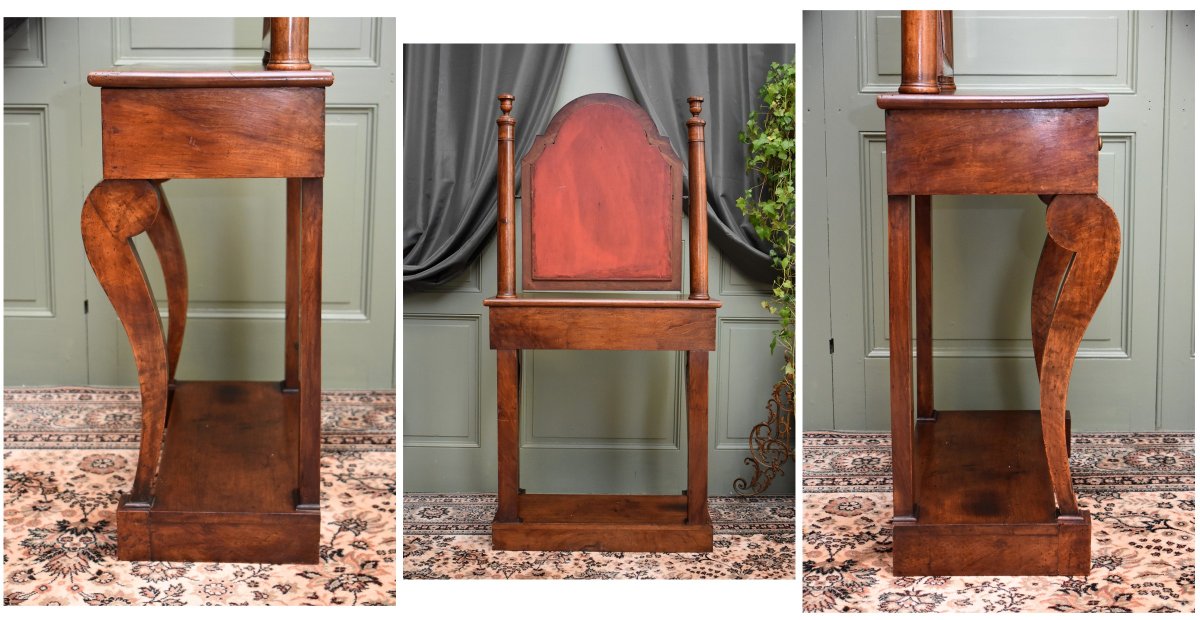 Restoration Period Walnut Dressing Table, Dressing Table, 19th Century-photo-3