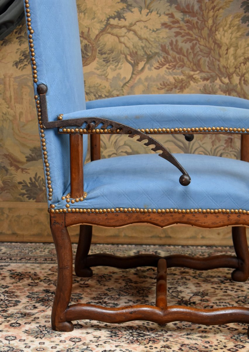 Louis XIV Period Reclining Armchair, With A Ratchet Mechanism For The Backrest, Oak, Late 17th Century -photo-6
