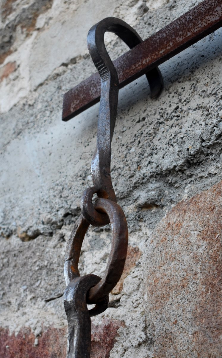 Fireplace Rack, Castle Kitchen Rack, Wrought Iron, 17th Century-photo-2
