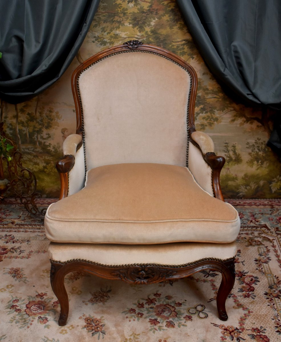  Bergère Provençale Estampillée Jacques  DUBOIS,  reçu maître en 1742, Epoque Louis XV, XVIIIe-photo-2