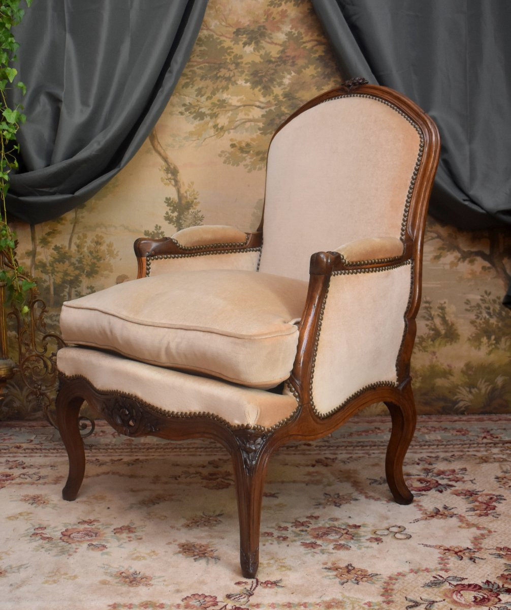  Bergère Provençale Estampillée Jacques  DUBOIS,  reçu maître en 1742, Epoque Louis XV, XVIIIe-photo-3