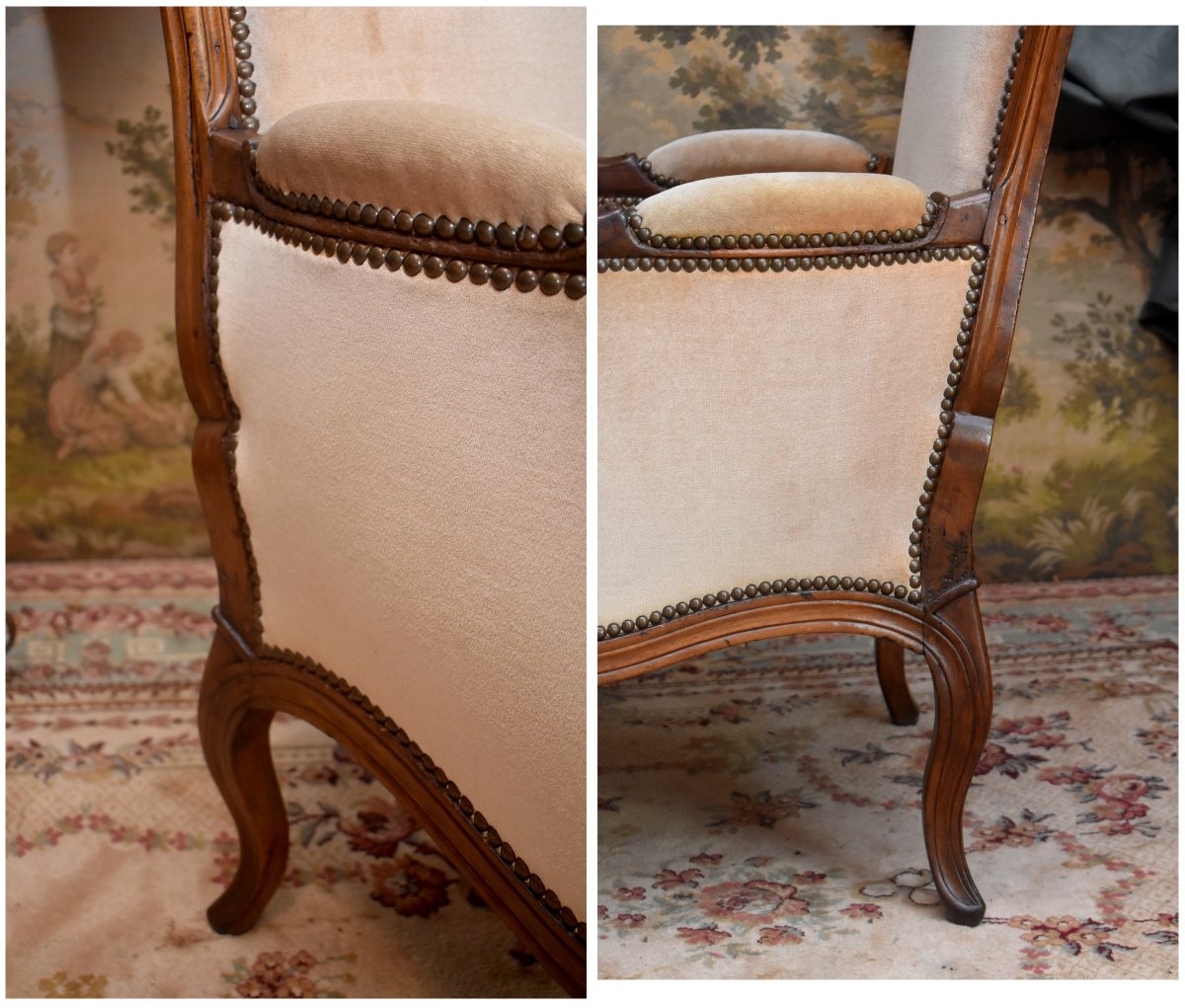 Bergère Provençale Estampillée Jacques  DUBOIS,  reçu maître en 1742, Epoque Louis XV, XVIIIe-photo-5