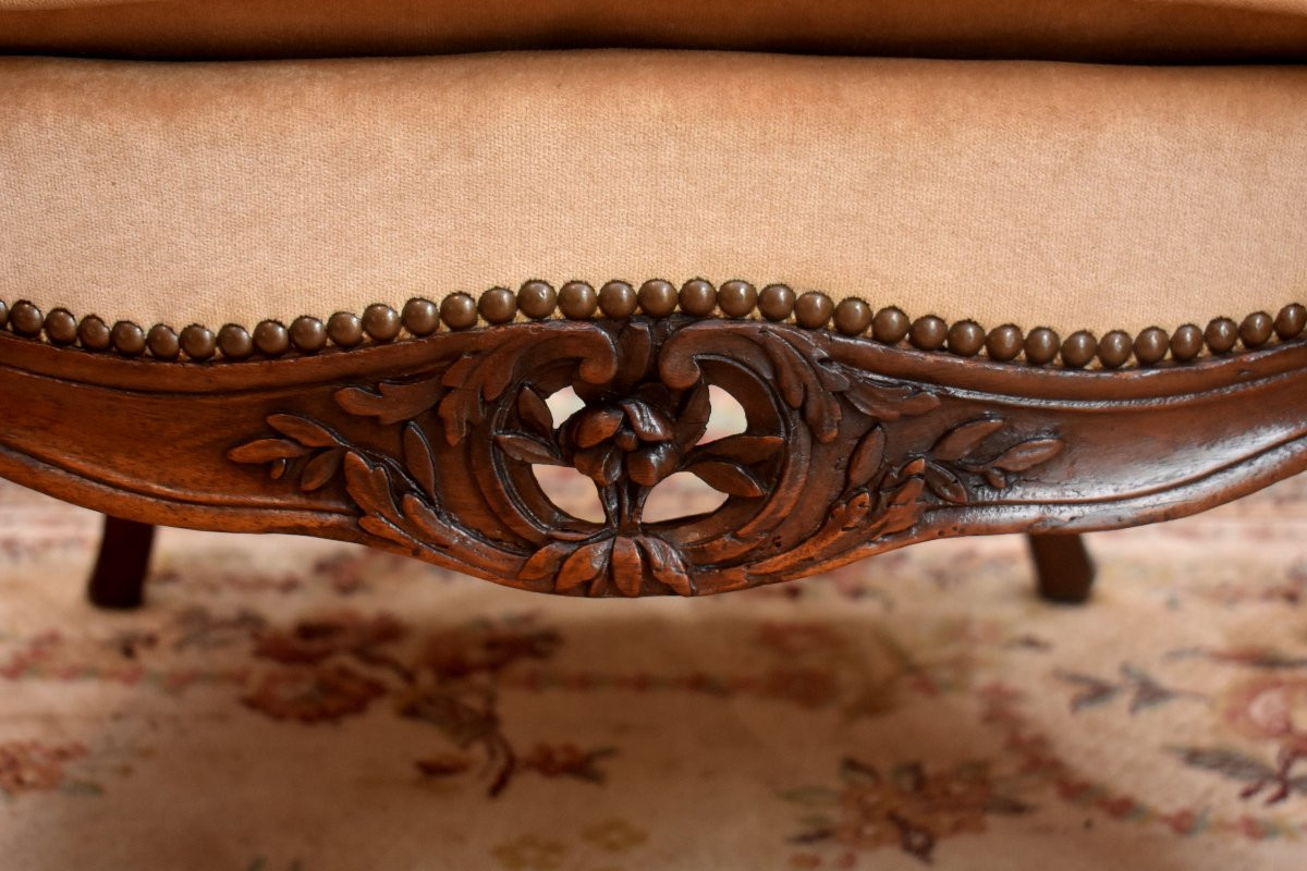  Bergère Provençale Estampillée Jacques  DUBOIS,  reçu maître en 1742, Epoque Louis XV, XVIIIe-photo-7