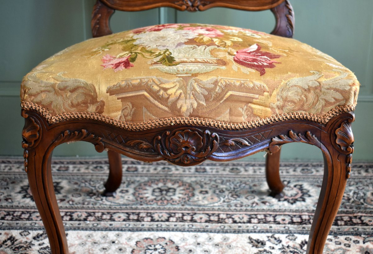 Louis XV Style Chair, Rococo, Late 19th Century-photo-6