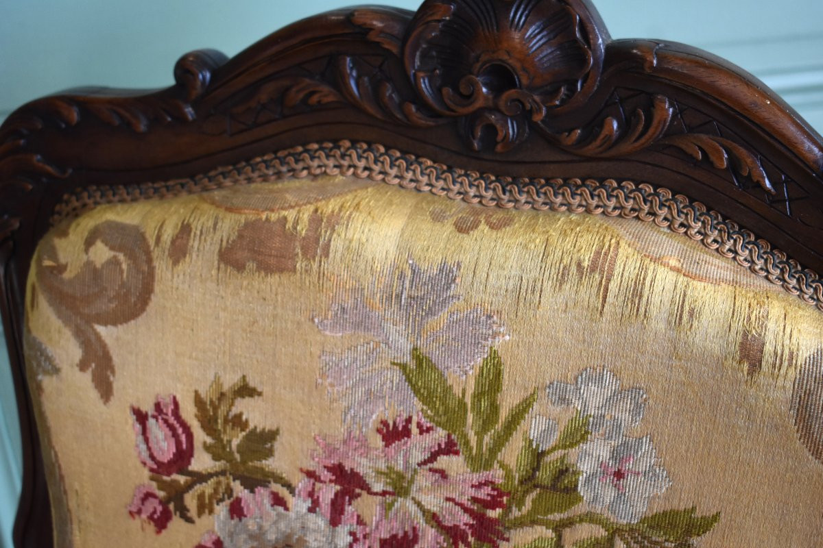 Louis XV Style Chair, Rococo, Late 19th Century-photo-7