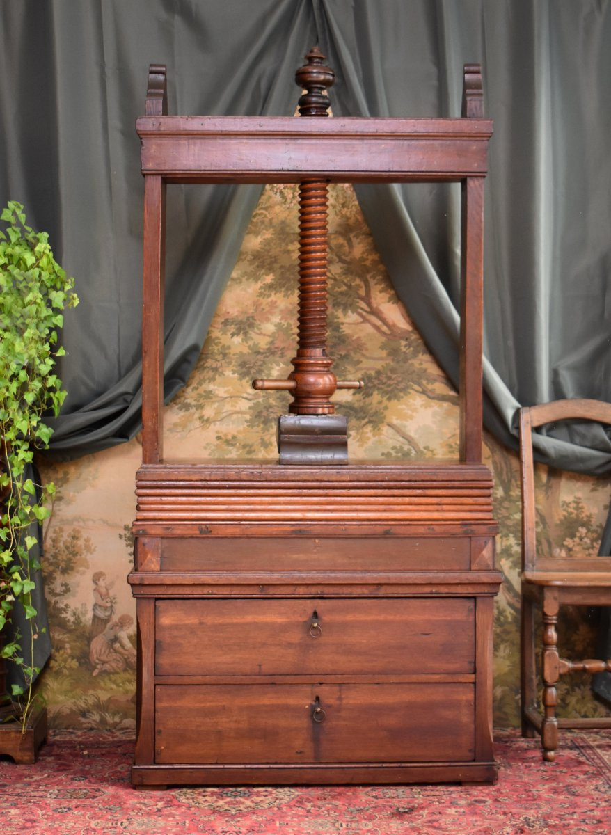 Solid Oak Clothes Press, Early 19th Century, Holland, Flanders-photo-3