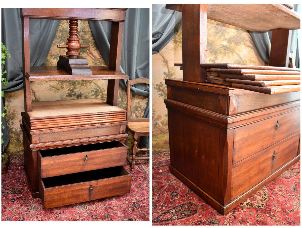 Solid Oak Clothes Press, Early 19th Century, Holland, Flanders-photo-5