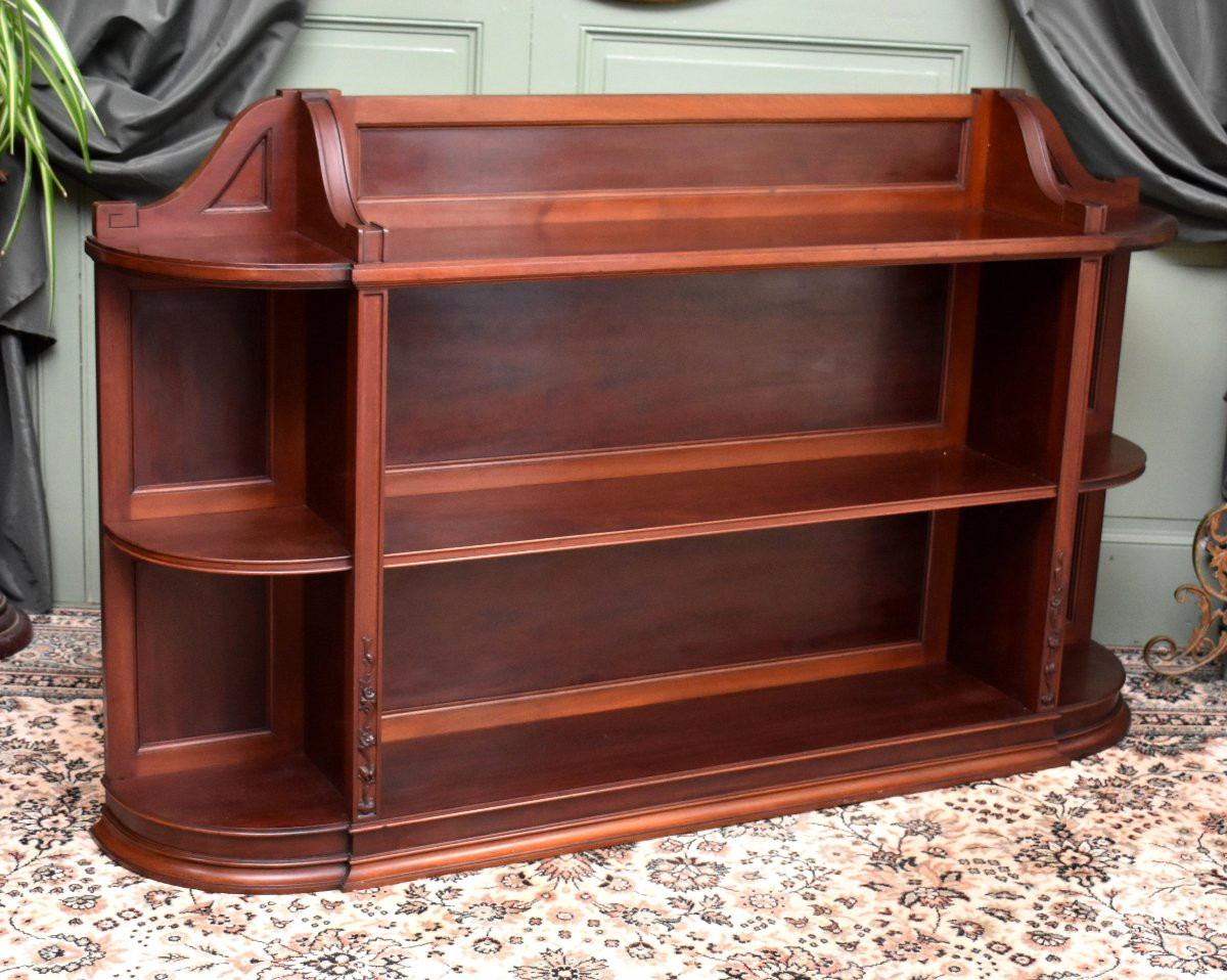Bibus Anglaise , English Bookcase, Solid Mahogany,  19th Century-photo-4