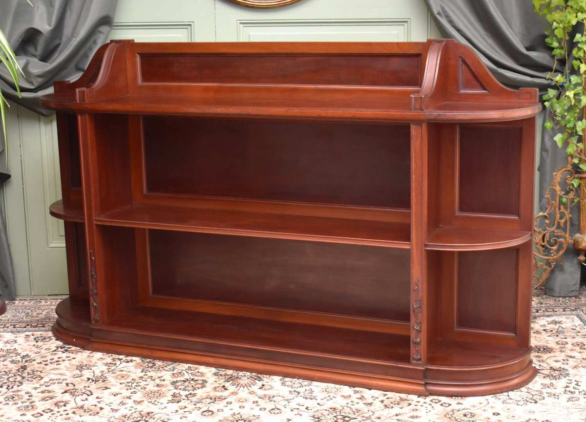 Bibus Anglaise , English Bookcase, Solid Mahogany,  19th Century-photo-2
