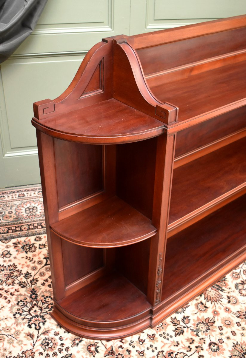 Bibus Anglaise , English Bookcase, Solid Mahogany,  19th Century-photo-3