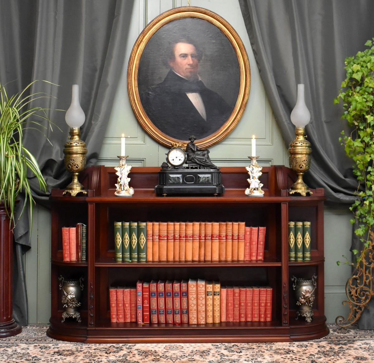 Bibus Anglaise , English Bookcase, Solid Mahogany,  19th Century