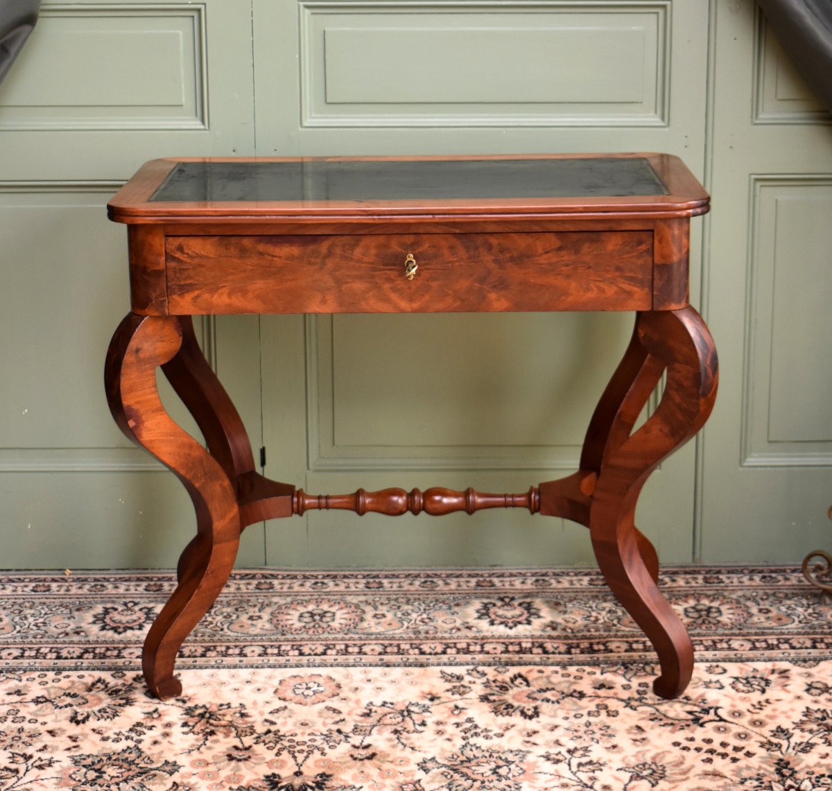 Restoration-style Flat Desk, 19th Century-photo-2