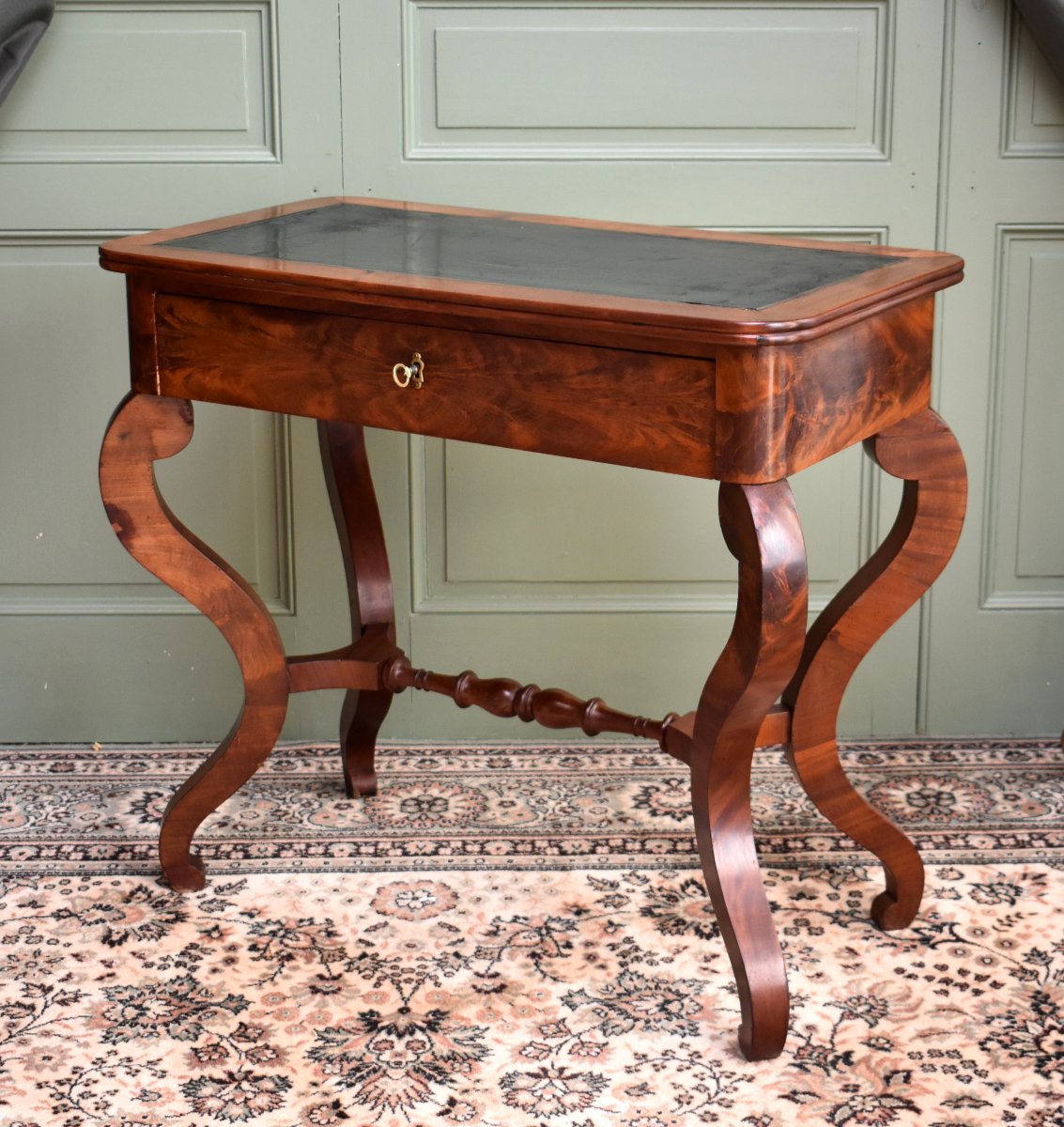Restoration-style Flat Desk, 19th Century-photo-3