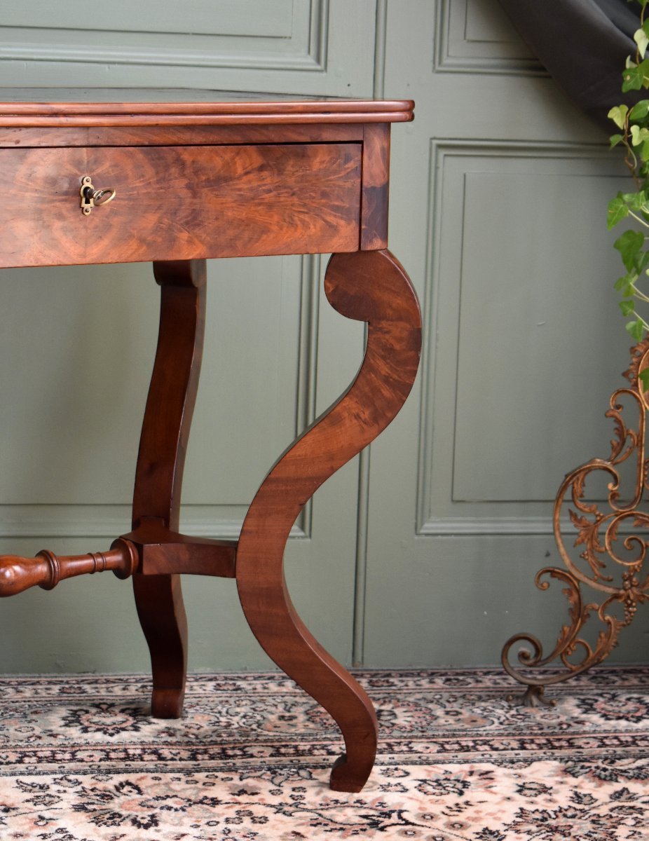 Restoration-style Flat Desk, 19th Century-photo-4