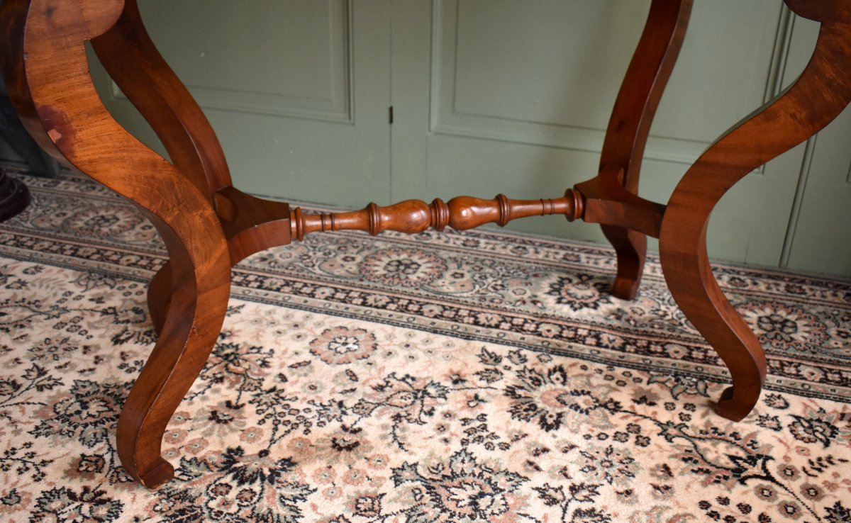 Restoration-style Flat Desk, 19th Century-photo-6