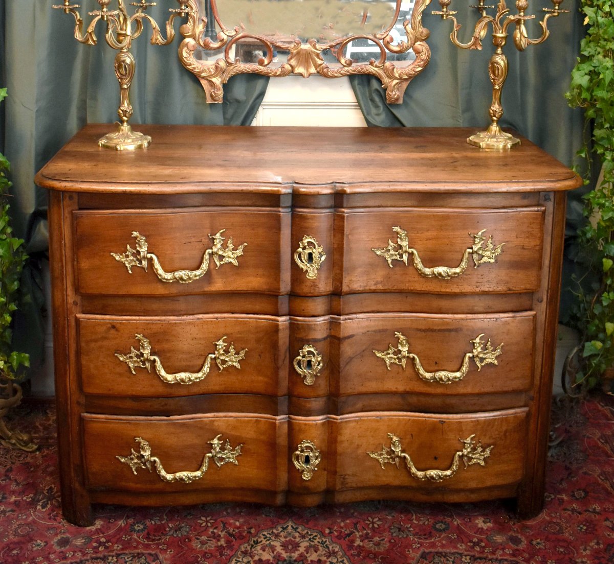 Commode Arbal&egrave;te d'Epoque Louis XIV / D&eacute;but R&eacute;gence, Epoque Vers 1700, Tout D&eacute;but XVIII&egrave;me-photo-1
