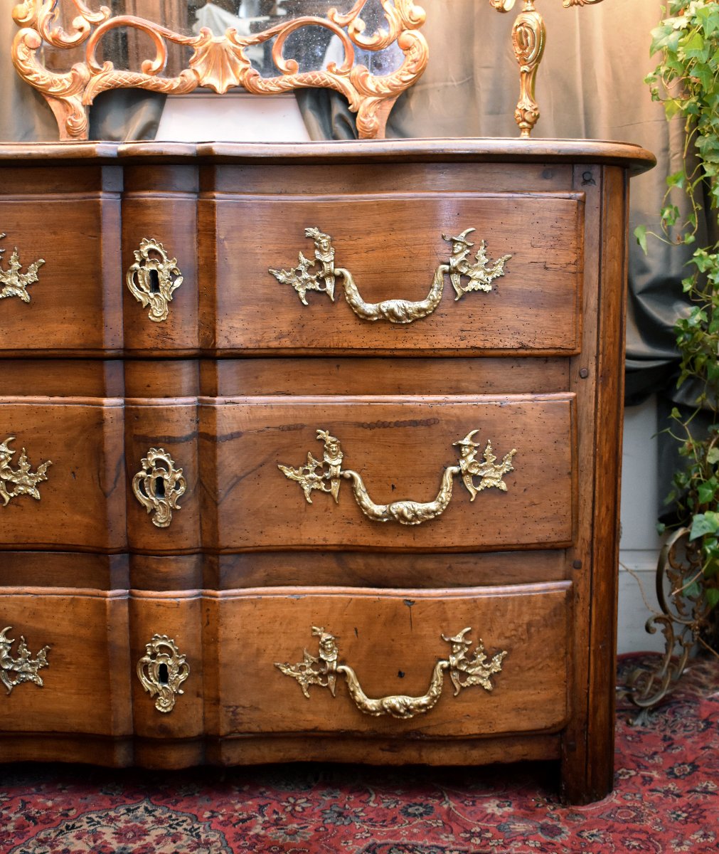 Commode Arbal&egrave;te d'Epoque Louis XIV / D&eacute;but R&eacute;gence, Epoque Vers 1700, Tout D&eacute;but XVIII&egrave;me-photo-4
