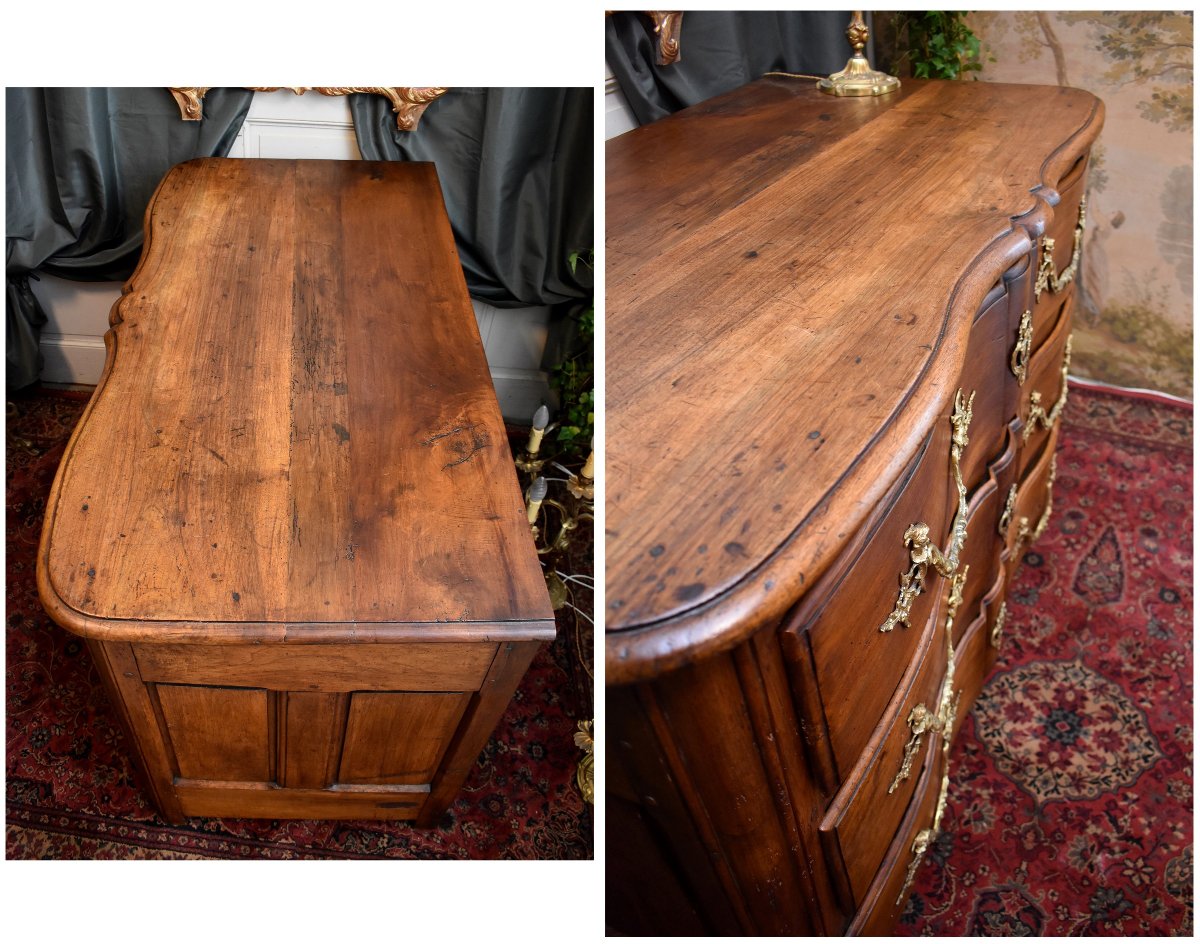 Commode Arbal&egrave;te d'Epoque Louis XIV / D&eacute;but R&eacute;gence, Epoque Vers 1700, Tout D&eacute;but XVIII&egrave;me-photo-6