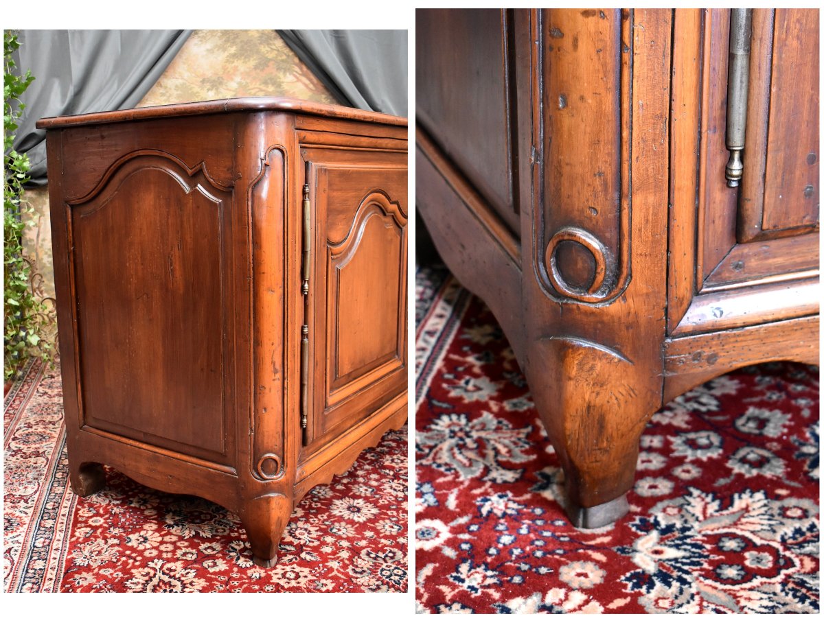 Buffet d'Epoque Louis XIV / Régence En Bois Fruitier,  Epoque Début XVIII ème-photo-4