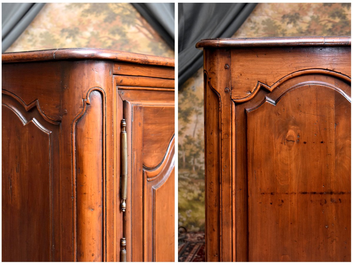 Buffet d'Epoque Louis XIV / Régence En Bois Fruitier,  Epoque Début XVIII ème-photo-6