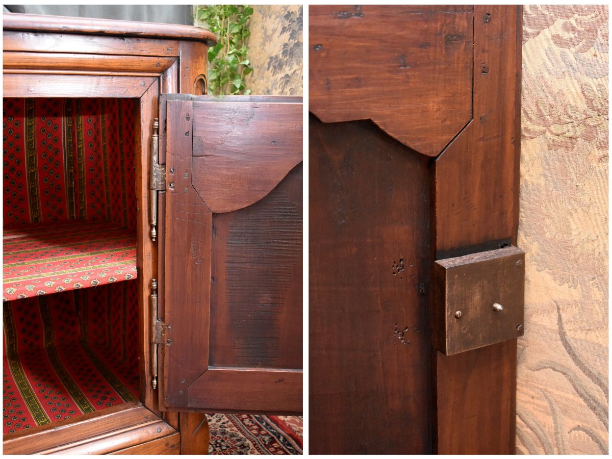 Buffet d'Epoque Louis XIV / Régence En Bois Fruitier,  Epoque Début XVIII ème-photo-7
