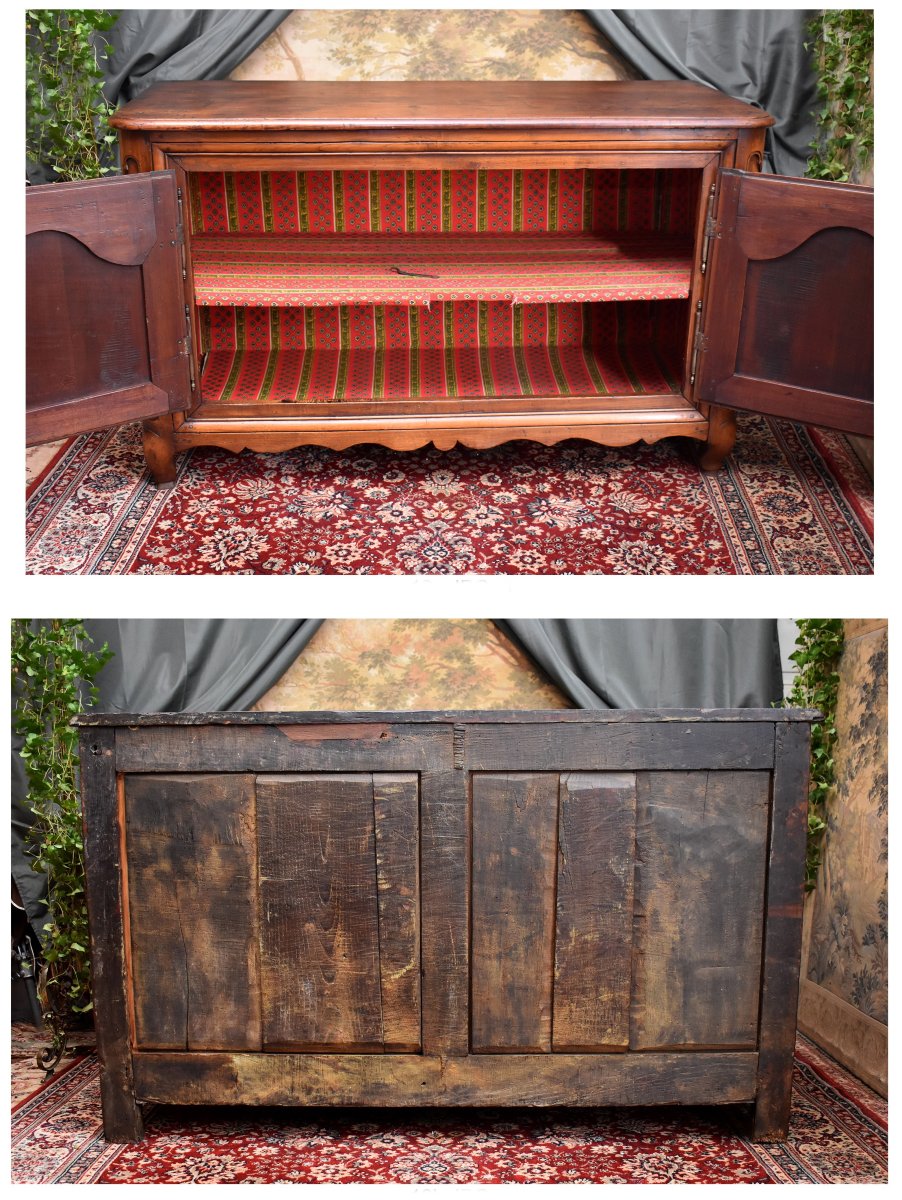 Buffet d'Epoque Louis XIV / Régence En Bois Fruitier,  Epoque Début XVIII ème-photo-8