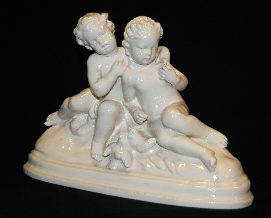 White Porcelain Group, Capodimonte, Late 19th Century