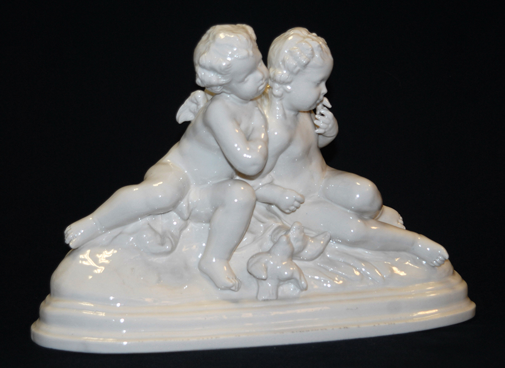 White Porcelain Group, Capodimonte, Late 19th Century-photo-2