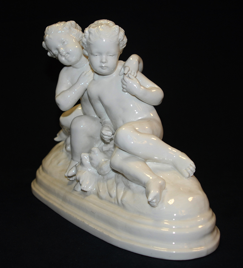 White Porcelain Group, Capodimonte, Late 19th Century-photo-4