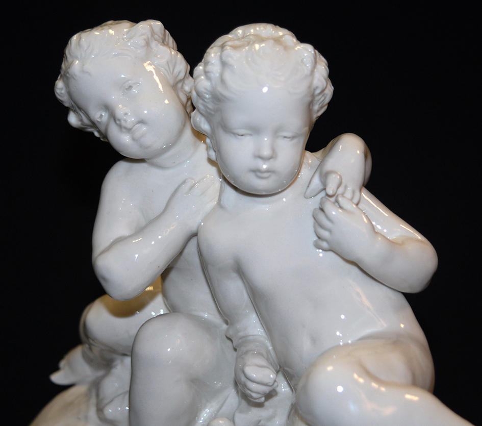 White Porcelain Group, Capodimonte, Late 19th Century-photo-1