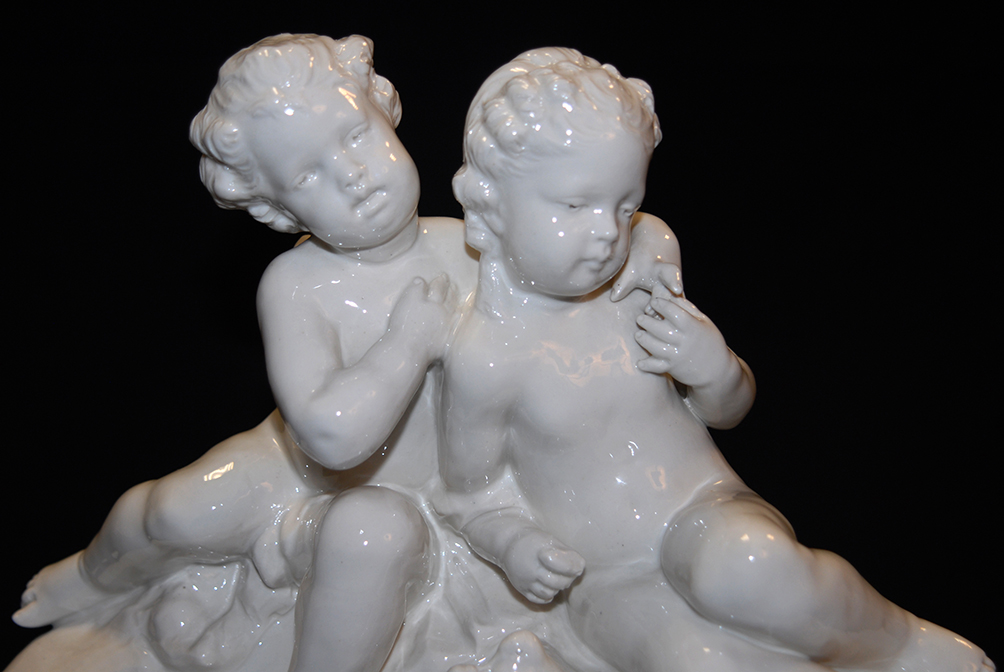 White Porcelain Group, Capodimonte, Late 19th Century-photo-4