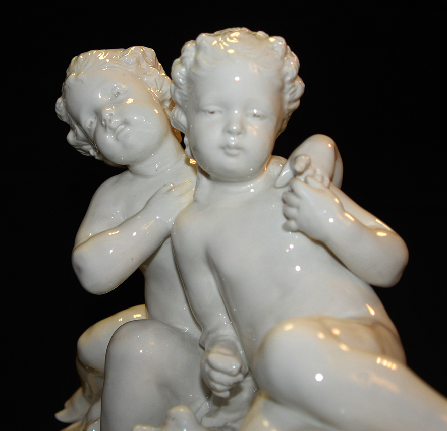 White Porcelain Group, Capodimonte, Late 19th Century-photo-5