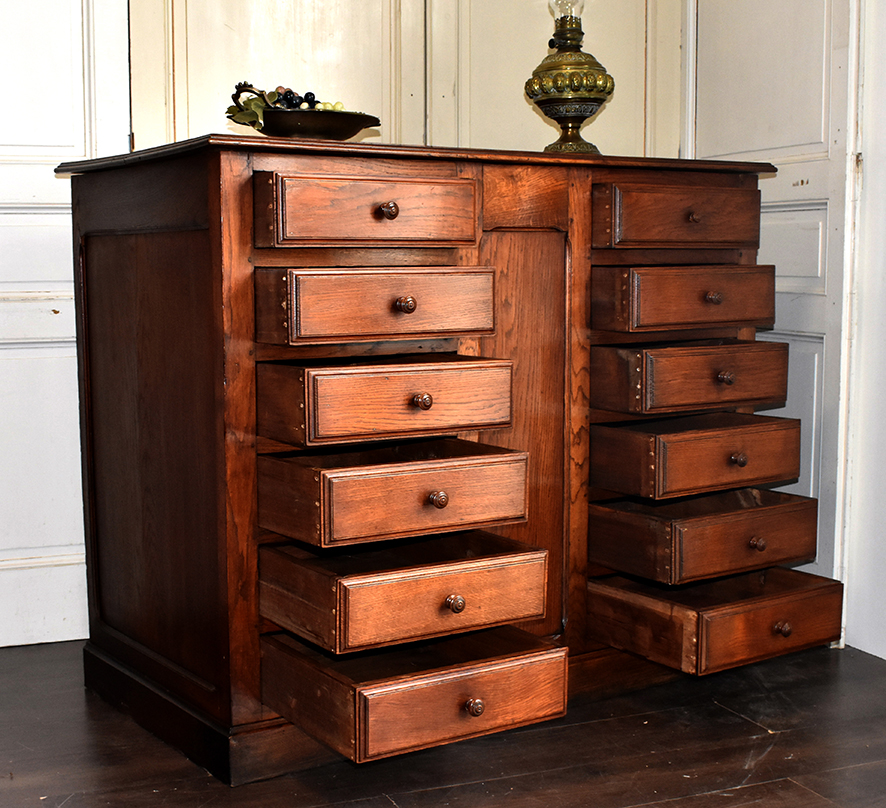 Commercial Furniture, Countertop, Solid Oak, Cabinet With Drawers-photo-6