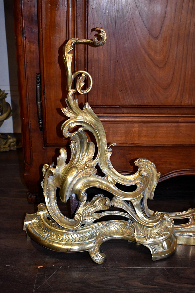 Bar Fireplace, Front, Front Of Fireplace, Louis XV Style, Bronze, XIXth-photo-1