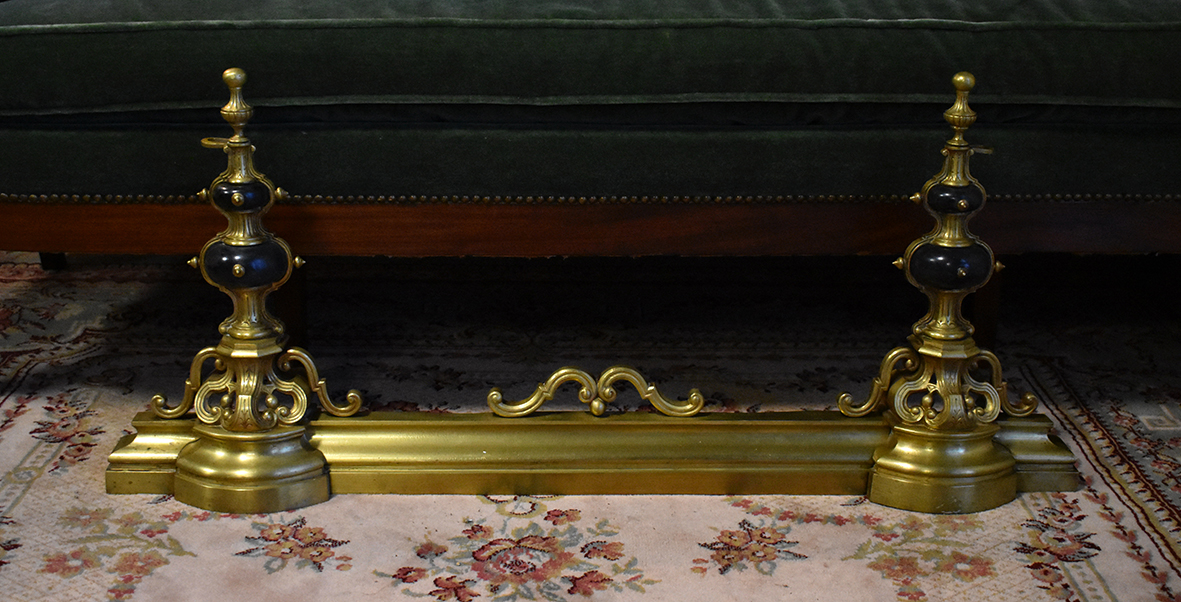 Bar Fireplace In Bronze And Marble, Napoleon III Period, XIX-photo-2