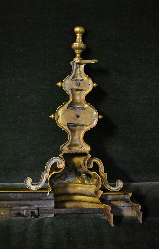 Barre De Cheminée En Bronze Et Marbre, Epoque Napoleon III, XIXeme-photo-4