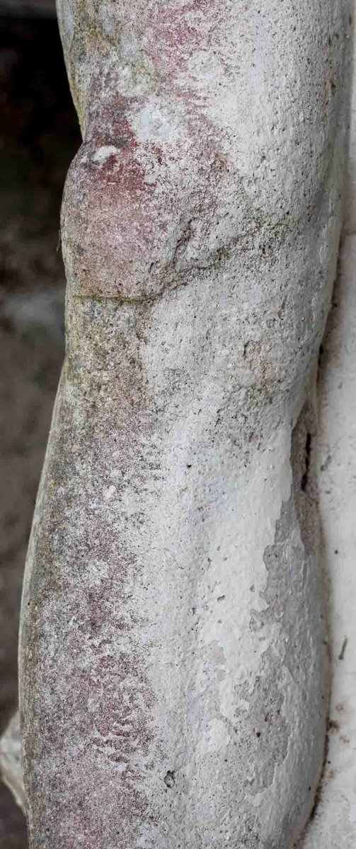 Grande Statue De Jardin En Pierre Reconstitu&eacute;e, Homme Nu, Apollon, XX &egrave;me-photo-8