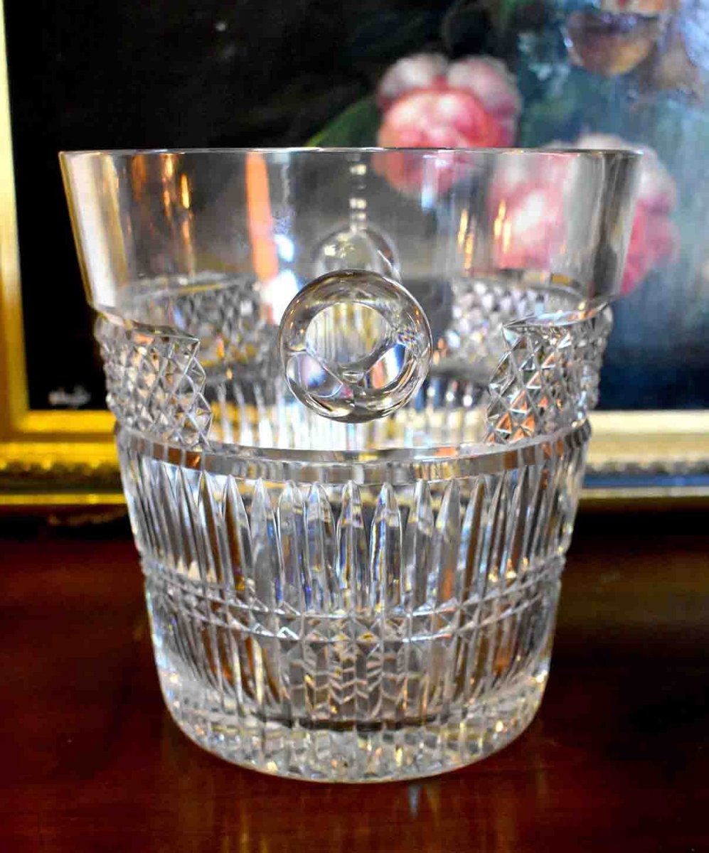 Champagne Bucket In Cut Crystal-photo-4