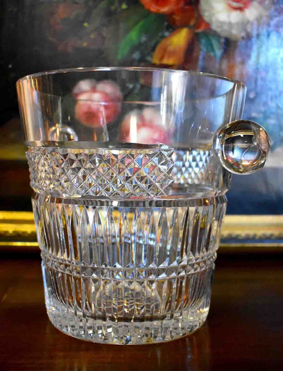 Champagne Bucket In Cut Crystal-photo-6