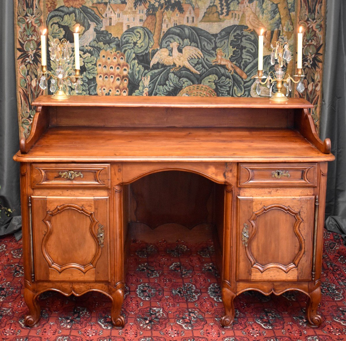 Bureau &agrave; Caissons Epoque XVIII Eme, Bureau De Milieu Epoque Louis XV, Bureau De Changeur-photo-1